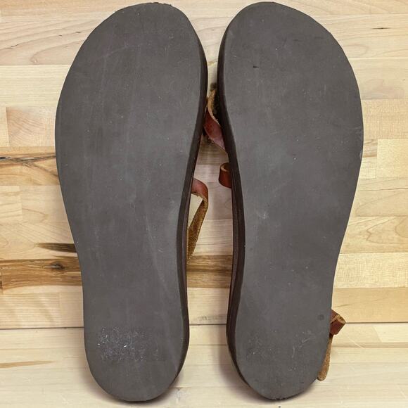 Paul Taylor Handmade Leather Boho Hippie Sandals M8 W10 - Picture 9 of 10